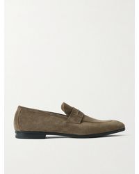 Tom Ford - Sean Suede Penny Loafers - Lyst