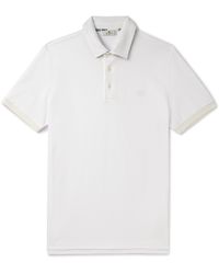 Etro - Logo-embroidered Cotton-piqué Polo Shirt - Lyst