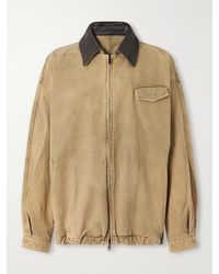 Ssstein - Leather-Trimmed Cotton-Corduroy Jacket - Lyst