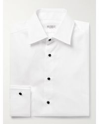 Brunello Cucinelli - Cotton-Poplin Tuxedo Shirt - Lyst