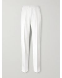 Alexander McQueen - Straight-leg Wool-twill Suit Trousers - Lyst