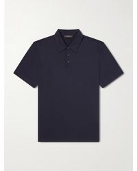 Slowear - Cotton And Silk-Blend Jersey Polo Shirt - Lyst