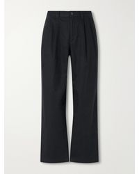 Aimé Leon Dore - Straight-Leg Pleated Cotton Trousers - Lyst