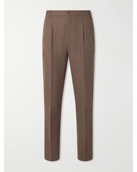 Rubinacci - Convertible Tapered Drawstring Virgin Wool-Flannel Trousers - Lyst