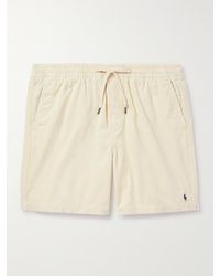 Polo Ralph Lauren - Straight-leg Logo-embroidered Cotton-corduroy Shorts - Lyst