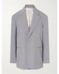 Our Legacy - Industry Checked Grain De Poudre Blazer - Lyst