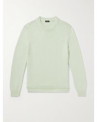 ZEGNA - Organic Cotton And Silk-Blend Sweater - Lyst