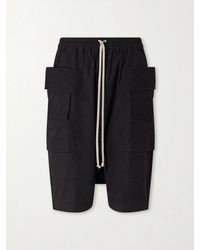 Rick Owens - Creatch Pods Straight-leg Cotton Cargo Shorts - Lyst