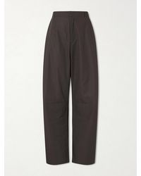 Amomento - Barrel-Leg Cotton Trousers - Lyst