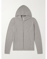 Rick Owens - Cashmere-Blend Felt Zip-Up Hoodie - Lyst