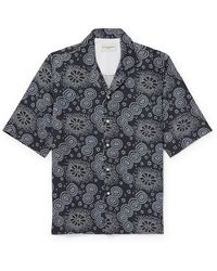 Officine Generale - Eren Camp-collar Printed Lyocell-twill Shirt - Lyst