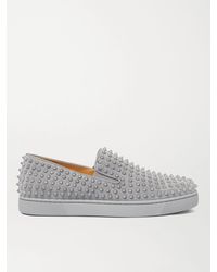 louboutin slip ons