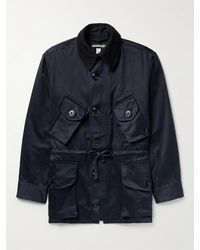 Monitaly - Throwing Fits Type B Corduroy-trimmed Cotton-sateen Jacket - Lyst