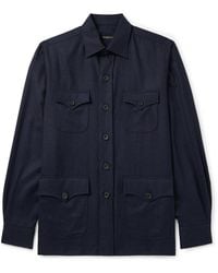 Rubinacci - Safari Virgin Wool-Flannel Overshirt - Lyst