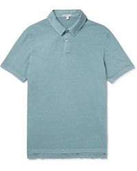 James Perse - Supima Cotton-jersey Polo Shirt - Lyst