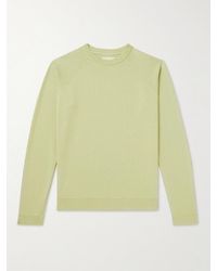 Folk - Rivet Garment-dyed Cotton-blend Jersey Sweatshirt - Lyst