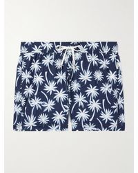 Onia - Charles Slim-fit Straight-leg Mid-length Printed Swim Shorts - Lyst