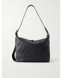 Loewe - Loop Logo-Debossed Leather Messenger Bag - Lyst