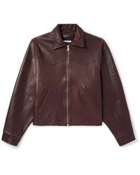 Enfants Riches Deprimes - Distressed Textured And Pebble-Grain Leather Jacket - Lyst