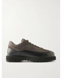 Diemme - Cornaro Gala Leather-Trimmed Suede Hiking Boots - Lyst