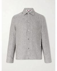 Brunello Cucinelli - Hemp And Linen-Blend Twill Blouson Jacket - Lyst