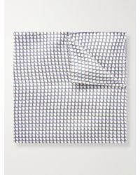 De Petrillo - Printed Silk-Twill Pocket Square - Lyst