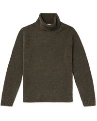 Canali - Wool-blend Bouclé Rollneck Sweater - Lyst