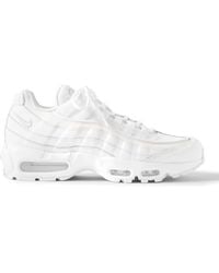 Nike - Air Max 95 Essential Leather And Suede-trimmed Mesh Sneakers - Lyst