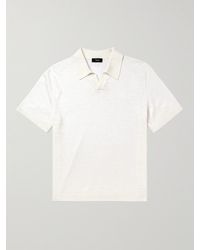 Theory - Brenan Linen-blend Polo Shirt - Lyst