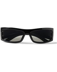 Gucci - Injection Rectangular-frame Acetate And Silver-tone Sunglasses - Lyst
