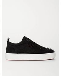Christian Louboutin - Sneakers Happyrui Spikes in suede - Lyst