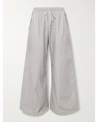 Acne Studios - Pubbero Wide-Leg Cotton And Nylon-Blend Trousers - Lyst