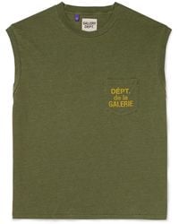 GALLERY DEPT. - Logo-print Cotton-jersey Tank Top - Lyst