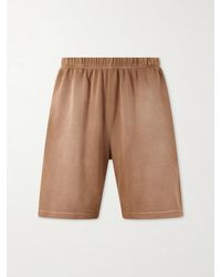 Les Tien - Straight-Leg Cotton-Piqué Drawstring Rider Shorts - Lyst