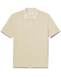 NN07 - Nalo 60039 Open-Knit Cotton Shirt - Lyst