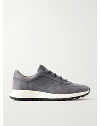 Tod's - Paneled Suede Sneakers - Lyst