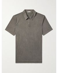 James Perse - Supima Cotton-Jersey Polo Shirt - Lyst