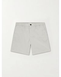 MR P. - Straight-Leg Garment-Dyed Organic Cotton-Blend Twill Shorts - Lyst