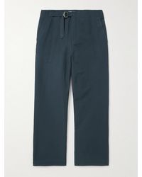 LE17SEPTEMBRE - Gerade geschnittene Hose aus einer Baumwollmischung mit Schnalle - Lyst