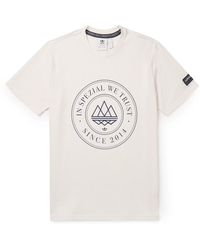adidas Originals - Mod Trefoil 10 Logo-print Cotton-jersey T-shirt - Lyst