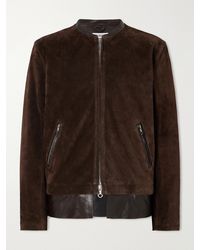 Our Legacy - Drift Leather-Trimmed Suede Jacket - Lyst