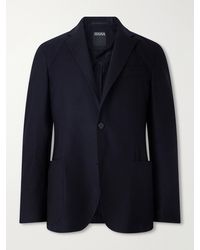 ZEGNA - Wool And Cashmere-Blend Twill Blazer - Lyst