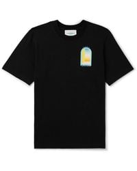 Casablancabrand - L'arc Colore Logo-print Organic Cotton-jersey T-shirt - Lyst