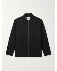 Jil Sander - Organic Cotton-Twill Zip-Up Overshirt - Lyst