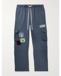 Les Tien - Yacht Straight-leg Appliquéd Cotton-jersey Sweatpants - Lyst