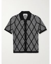 MR P. - Jacquard-Knit Organic Cotton-Blend Terry Shirt - Lyst