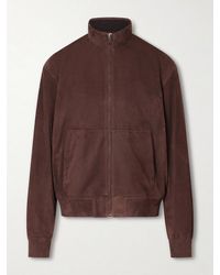 Ralph Lauren - Suede Bomber Jacket - Lyst