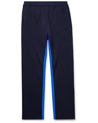 adidas Originals - Wales Bonner Straight-leg Satin-jersey Trimmed Recycled-piqué Track Pants - Lyst