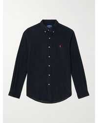 Polo Ralph Lauren - Schmal geschnittenes Hemd aus Baumwollcord mit Button-Down-Kragen - Lyst