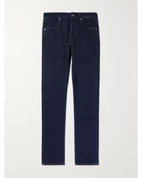 Incotex - Jeans Slim-Fit Con Logo Applicato Division - Lyst